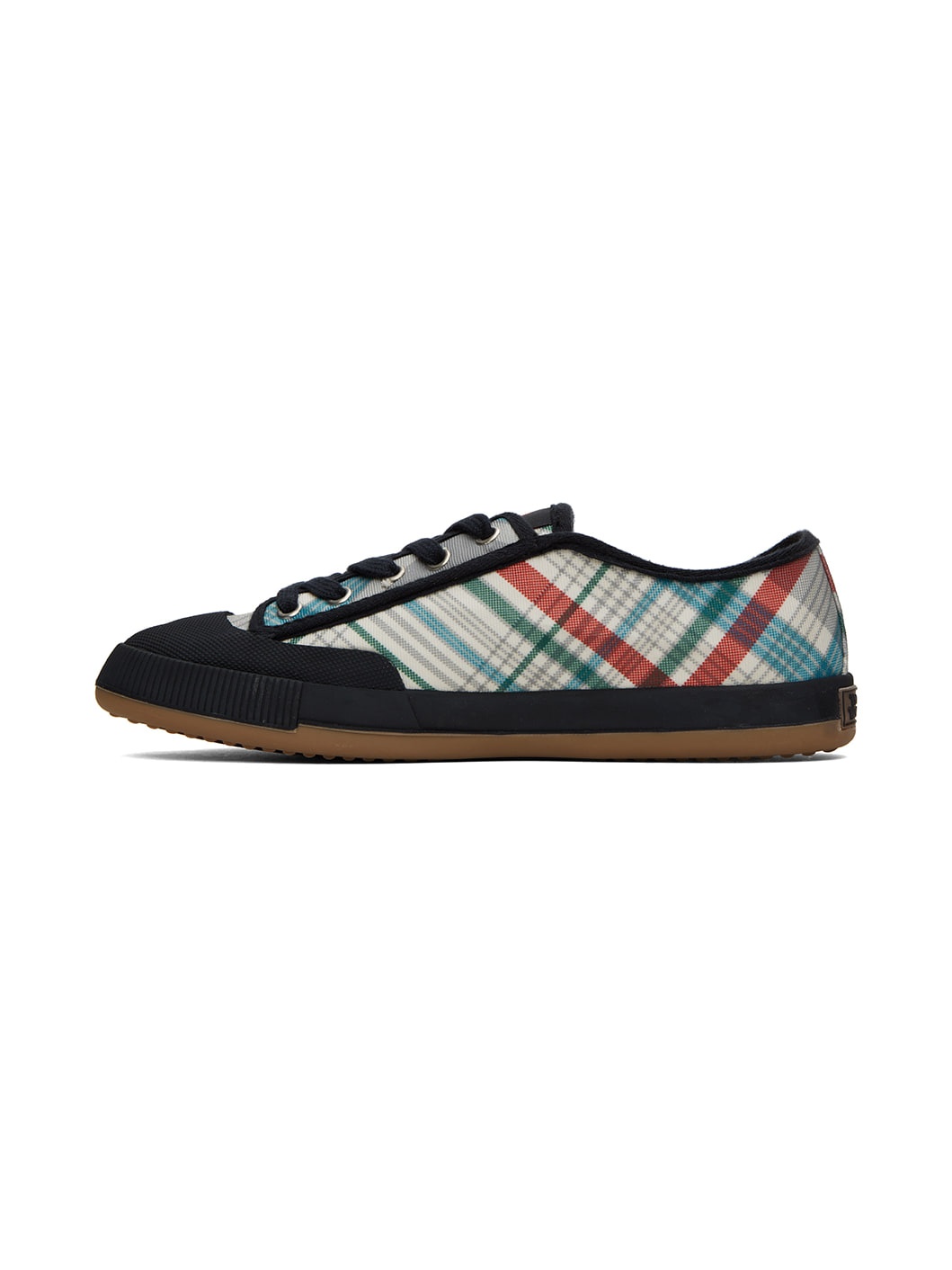 Multicolor Madras Check Sneakers - 3