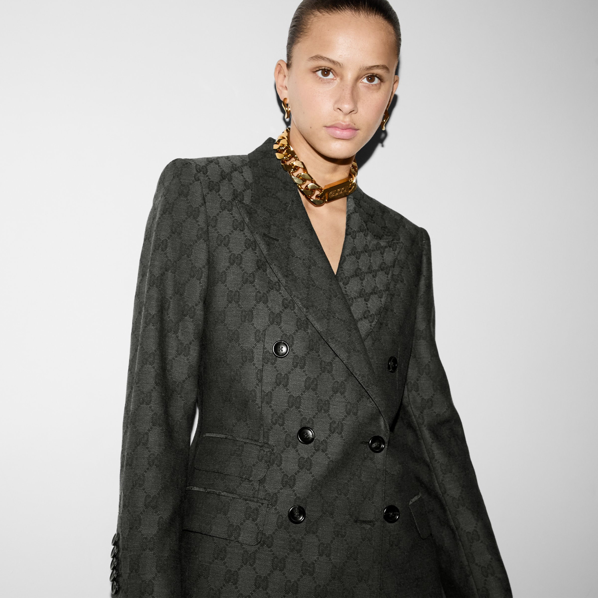 GG wool jacquard jacket - 5