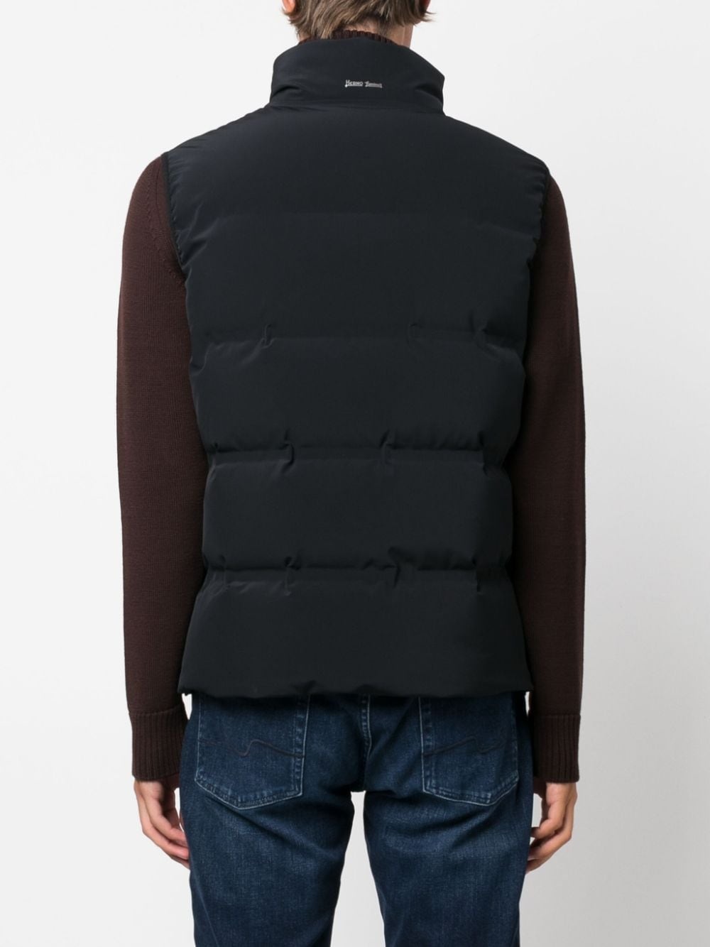 zip-up puffer gilet - 4