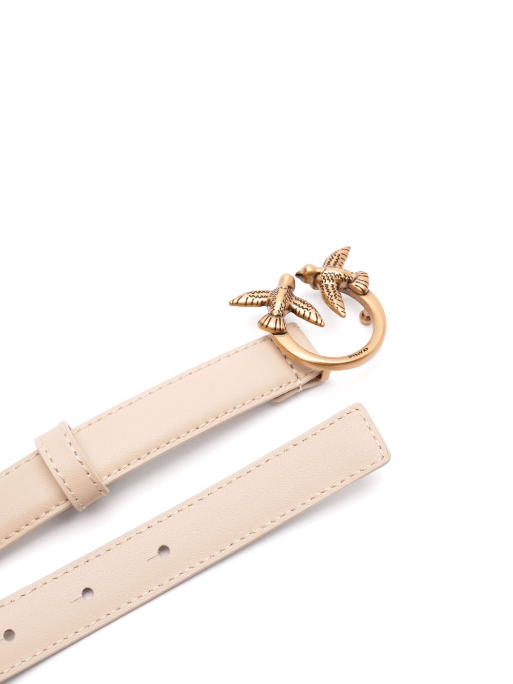 logo-buckle belt - 2