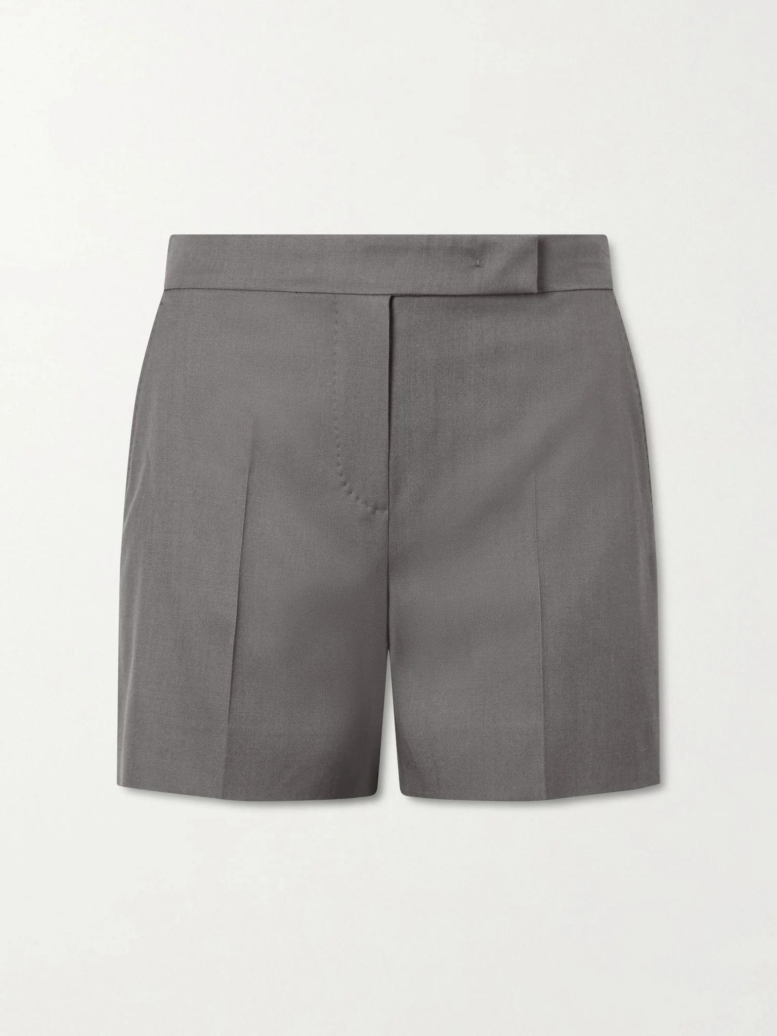 Wool-twill shorts Gray - 1