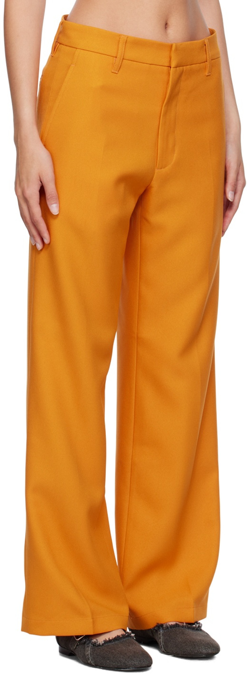 Stockholm Surfboard Club Orange Bootcut Trousers outlook
