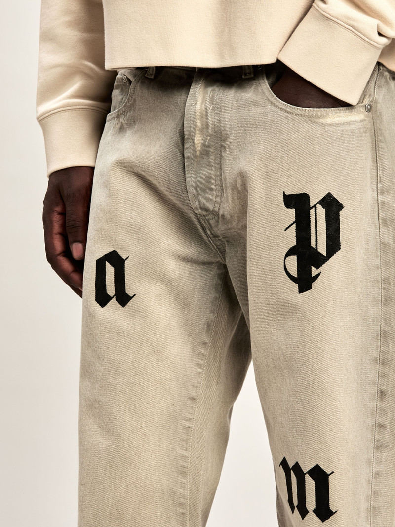 Logo Letters Jeans Loose Fit 6