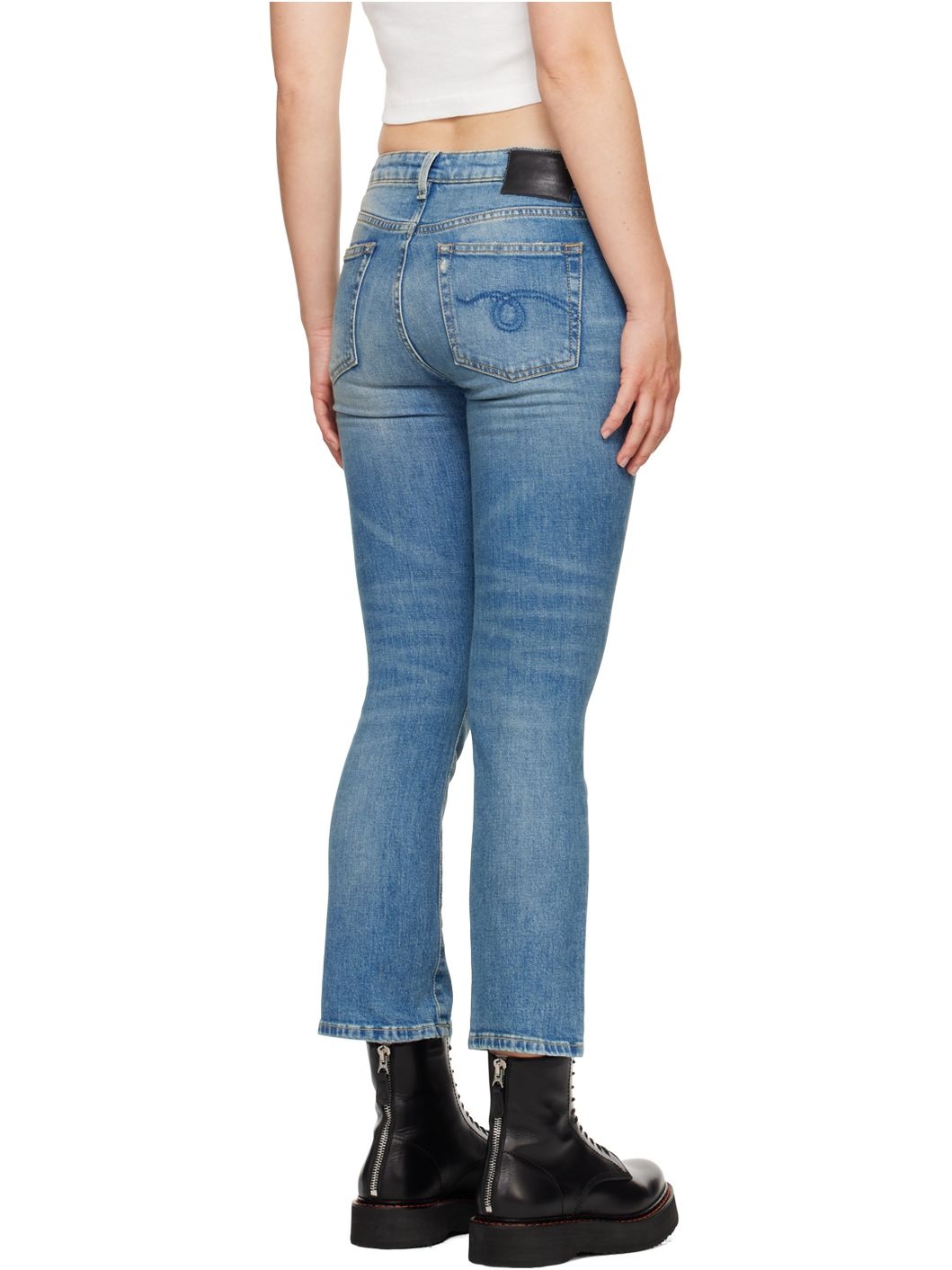 Blue Kick Fit Jeans - 3