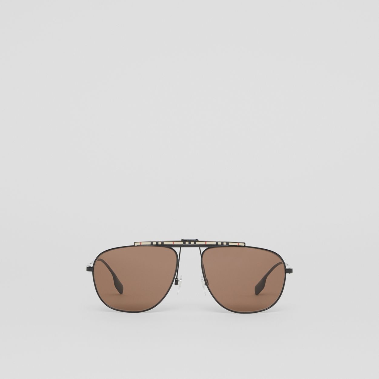 Icon Stripe Detail Pilot Sunglasses - 1