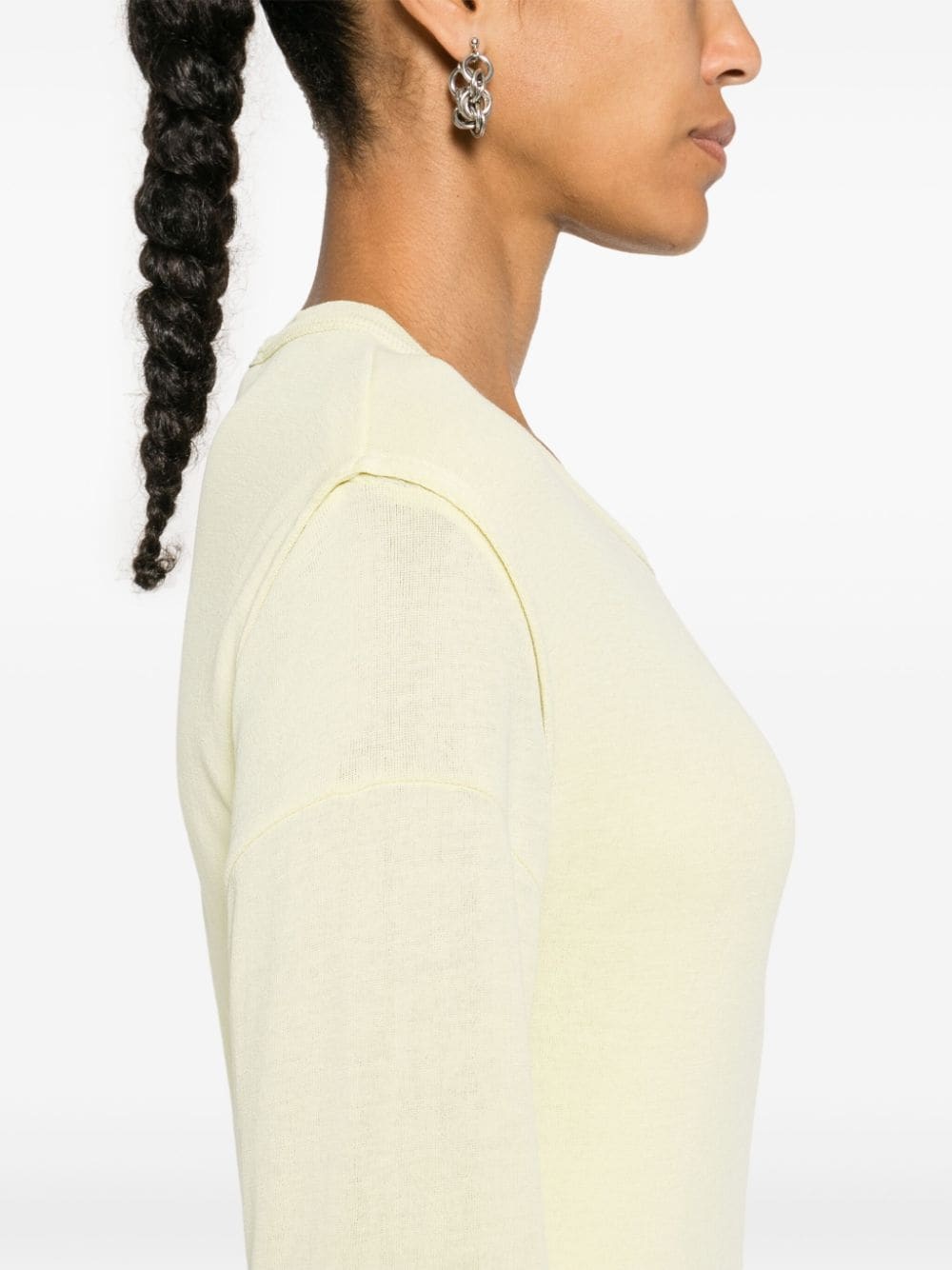 layered knitted mini dress - 5