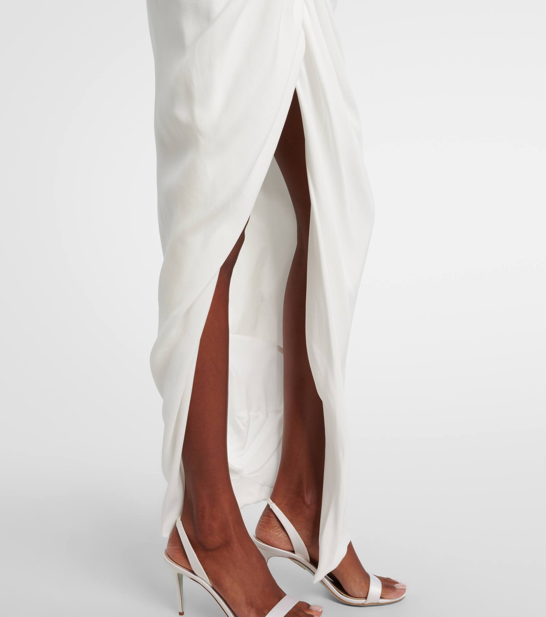 Draped maxi skirt - 5