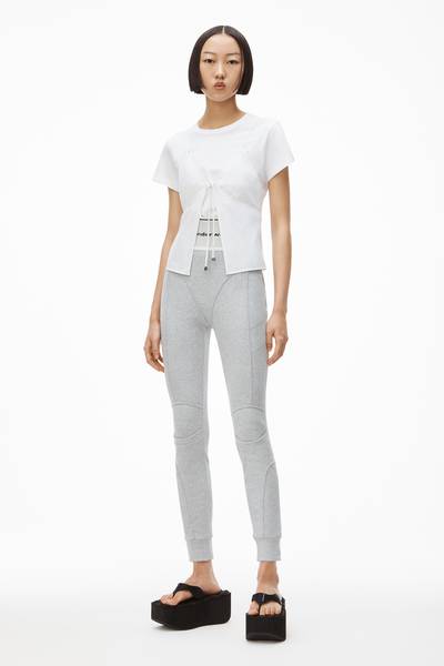 Alexander Wang LOGO ELASTIC LEGGING IN RIBBED JERSEY outlook