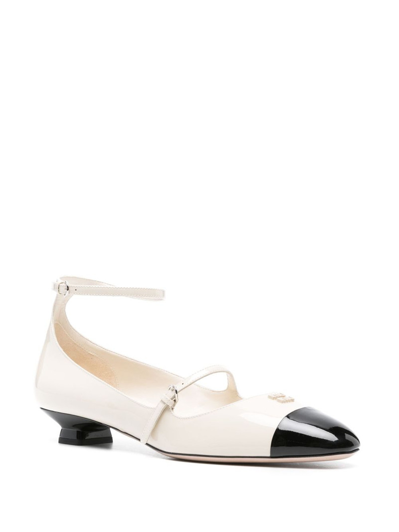 Miu Miu 25mm patent-leather pumps outlook