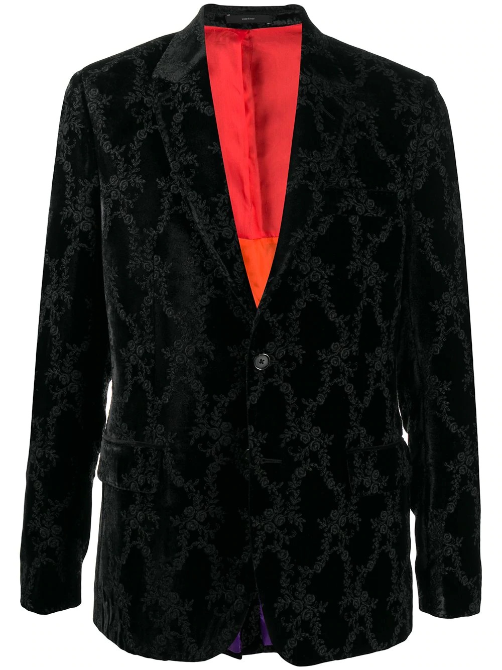 jacquard single-breasted suit jacket - 1