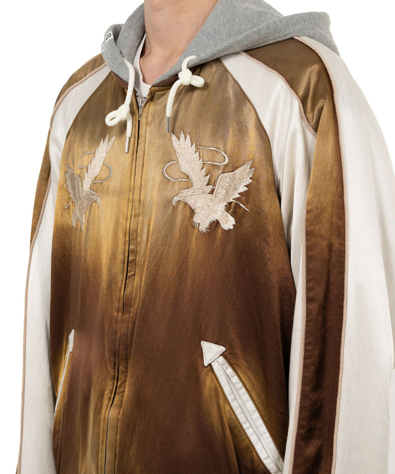 Reversible Hoodie Layered Souvenir Jacket 18