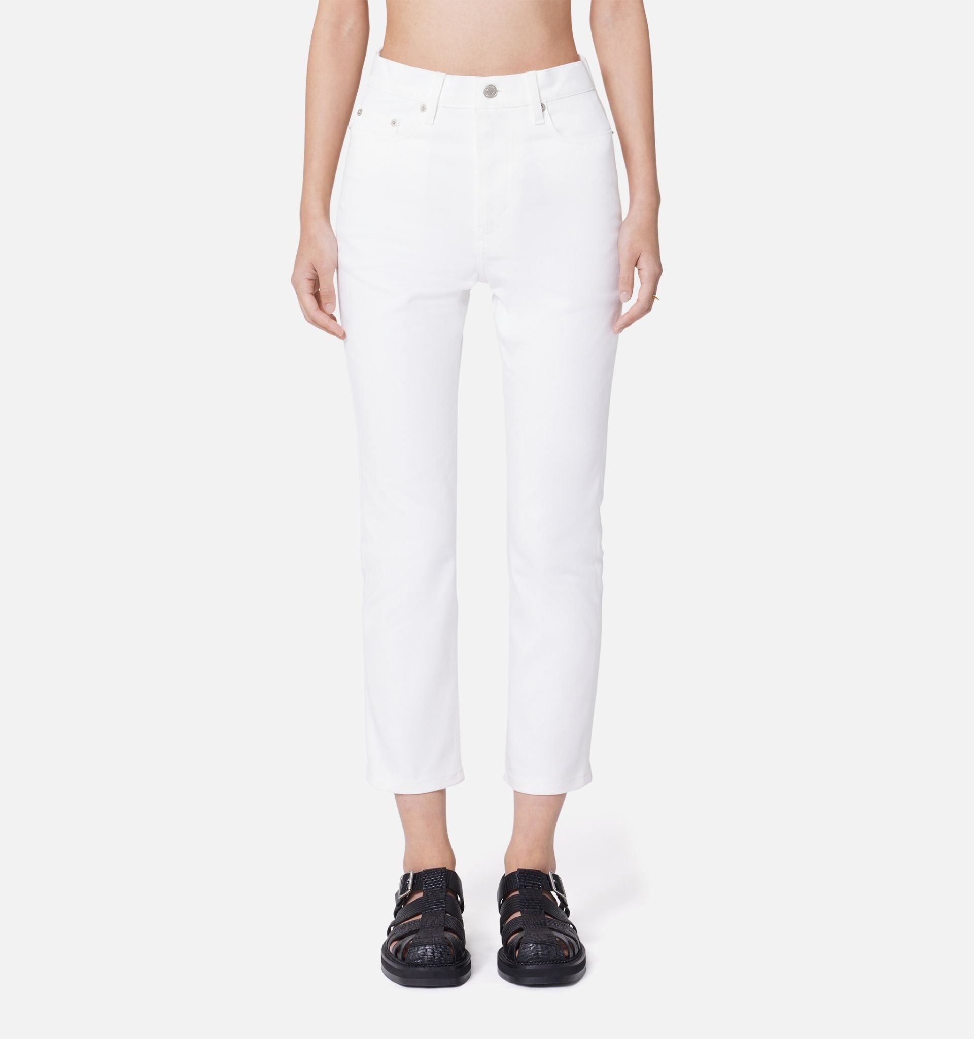 Cropped Slim Fit Trousers - 2
