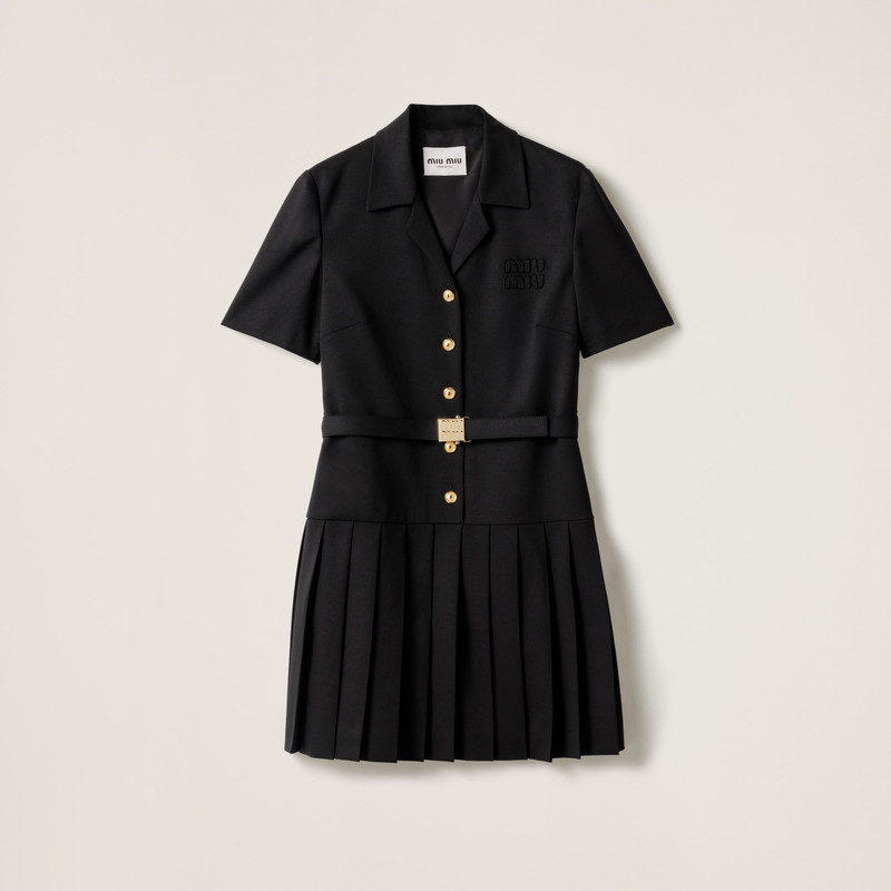 Grain de poudre wool mini-dress 1