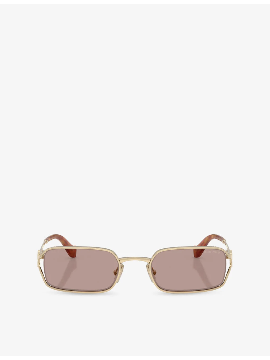 MU C50S Rectangle-Frame Metal Sunglasses - 1