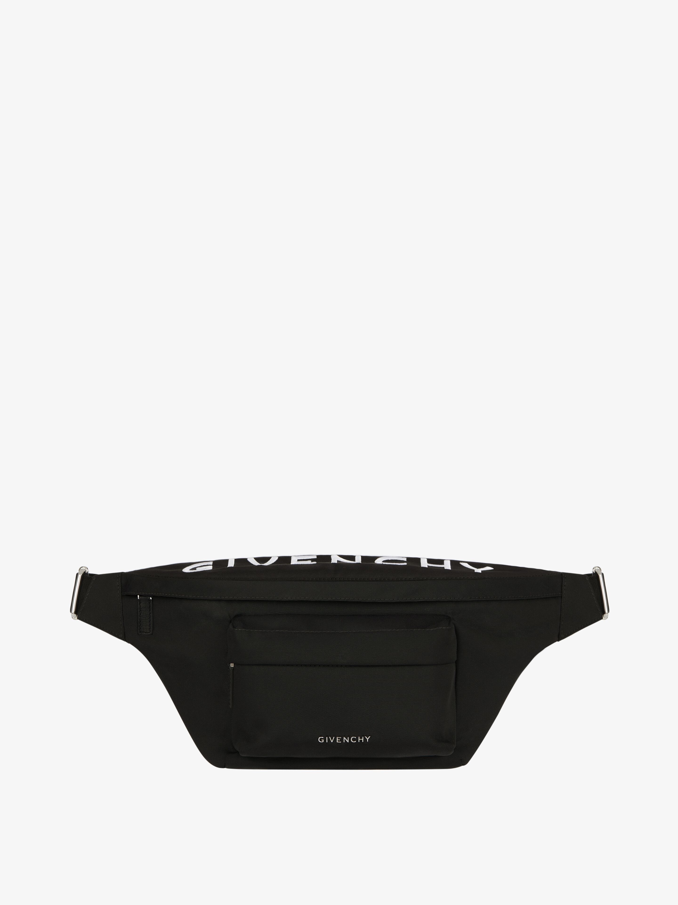 ESSENTIAL U BUMBAG IN NYLON WITH GIVENCHY EMBROIDERY - 1