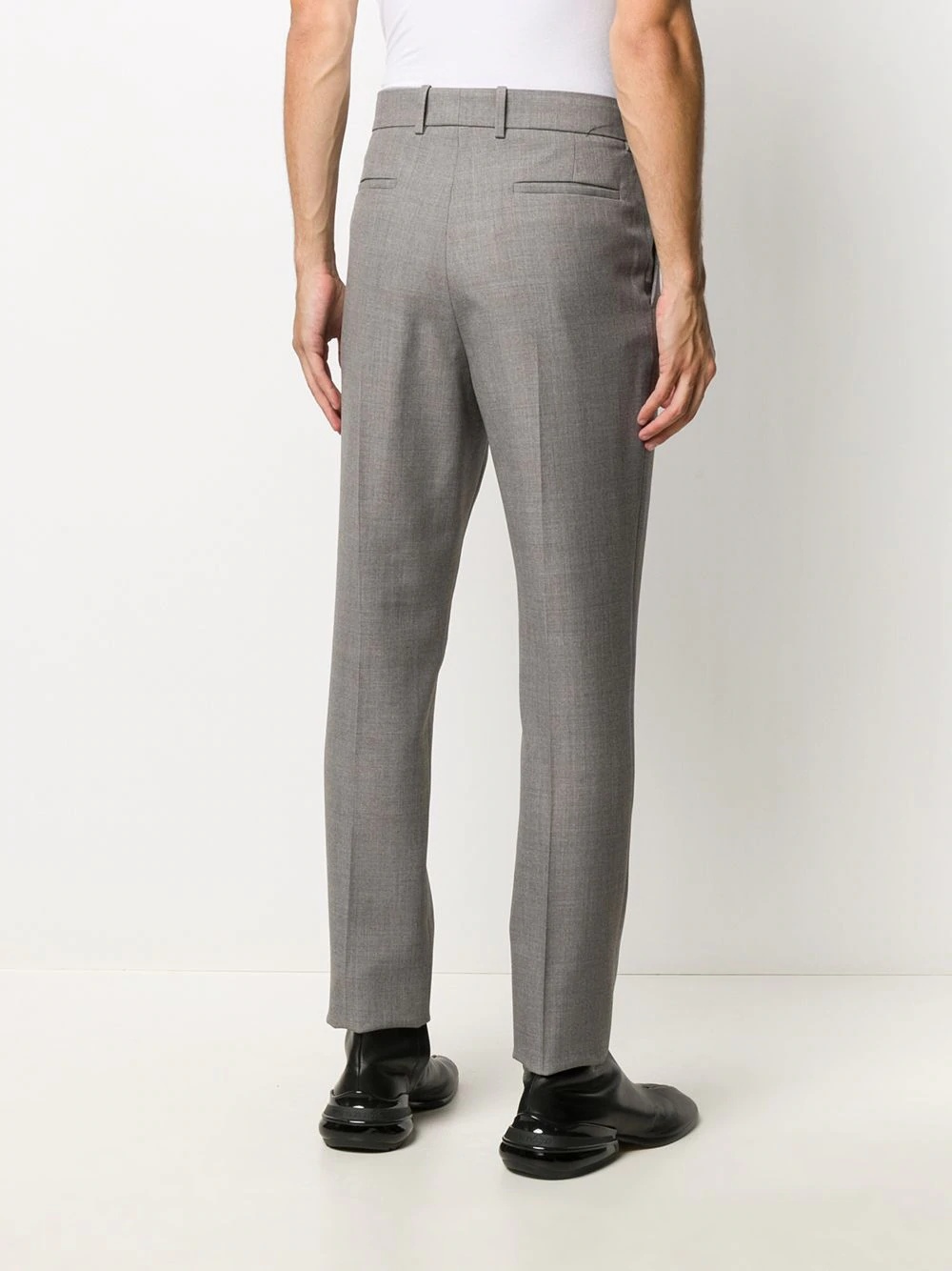 slim-fit tailored trousers  - 4