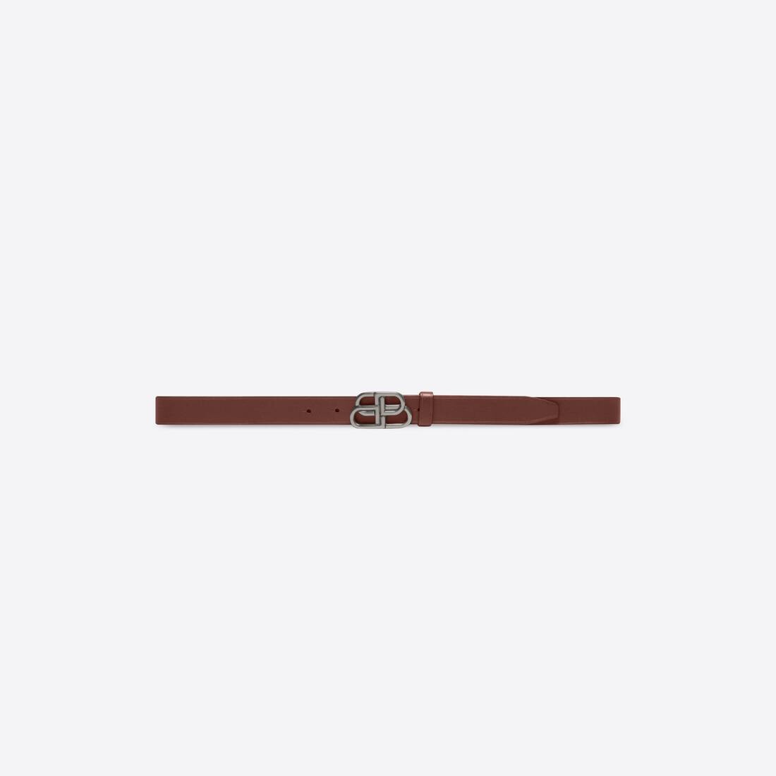 Women's Bb Thin Belt in Beige - 1