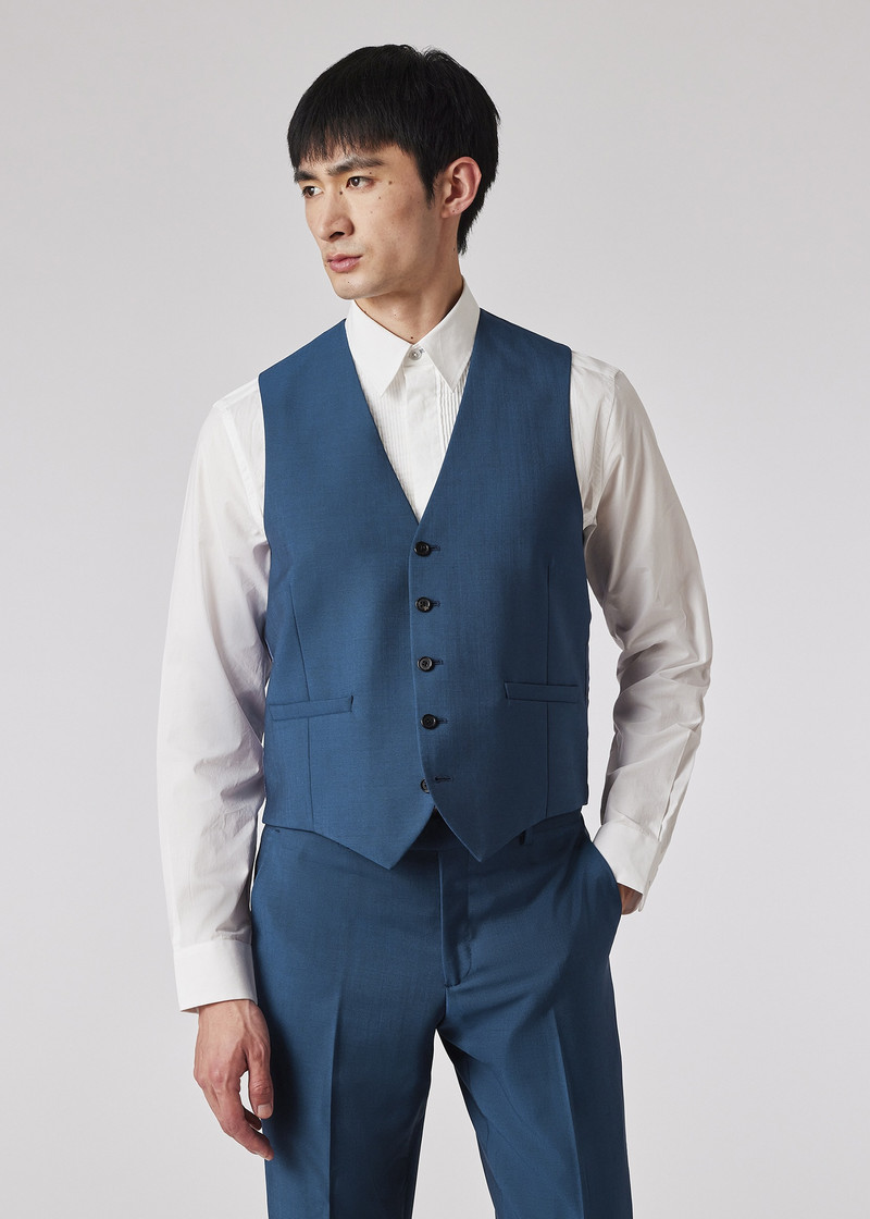 Tailored-Fit Wool-Mohair Three-Piece Suit 12
