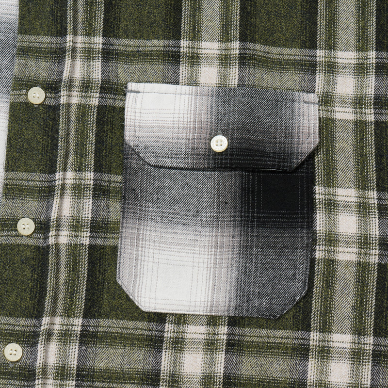 PATCHY FLANNEL SHIRT GREEN 4