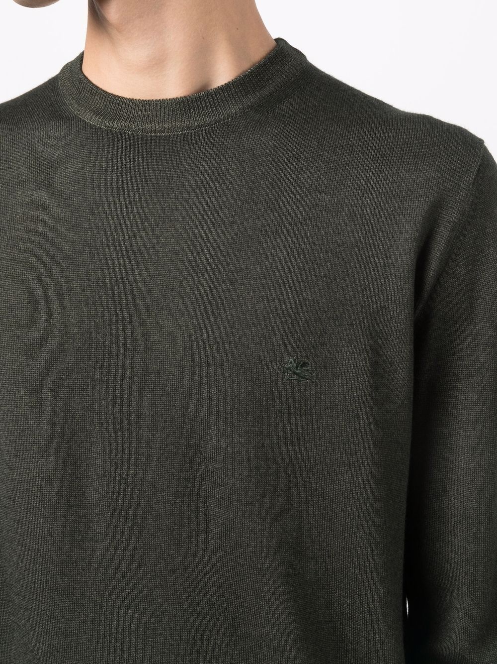 embroidered-logo jumper - 5