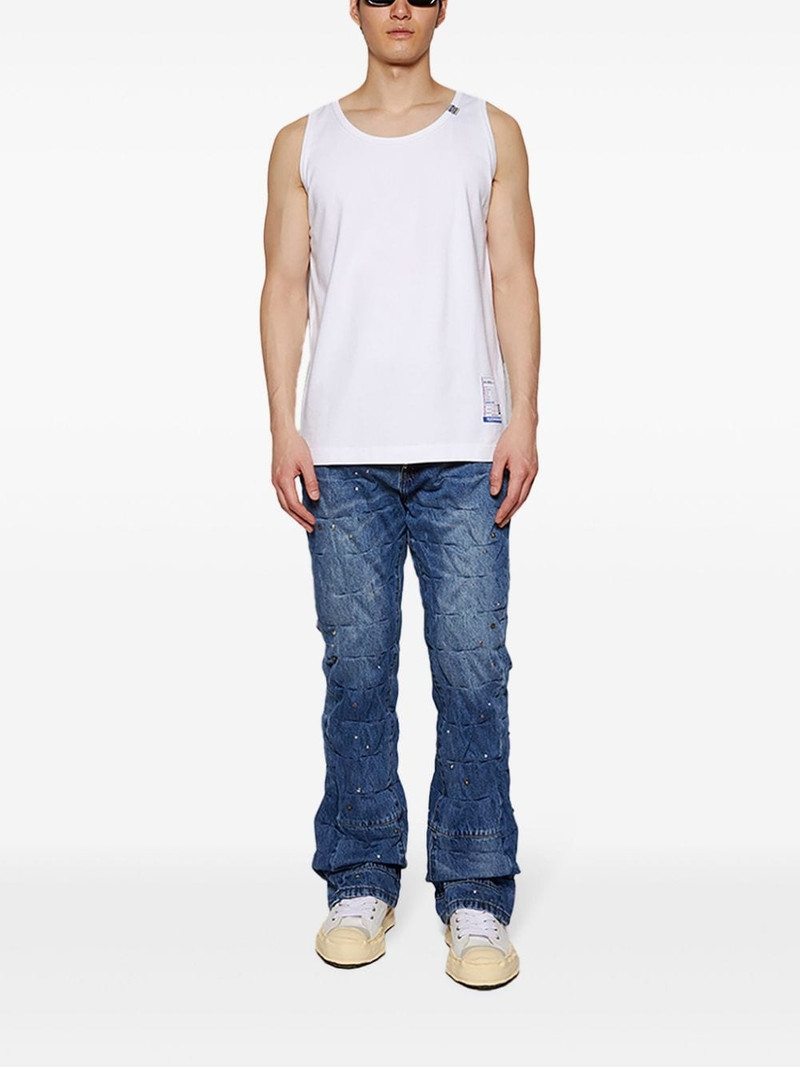 Maison MIHARAYASUHIRO logo-appliquÃ© cotton tank top outlook