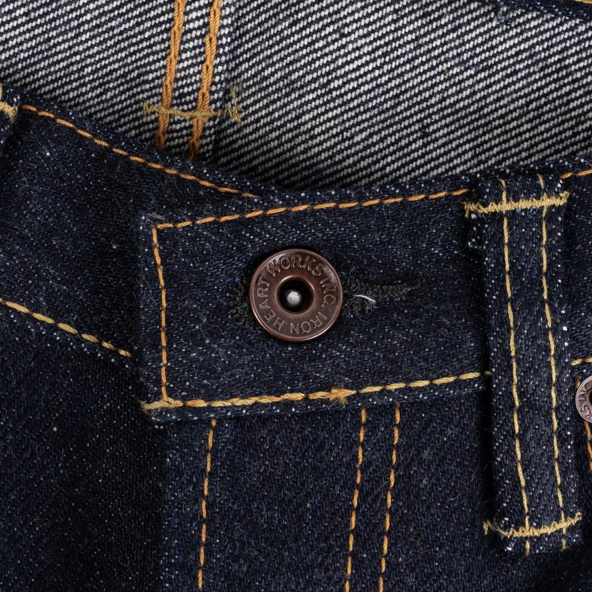 IH-555S-UHR 21/23oz Ultra Heavy Raw Selvedge Denim Super Slim Cut Jeans - Indigo - 8