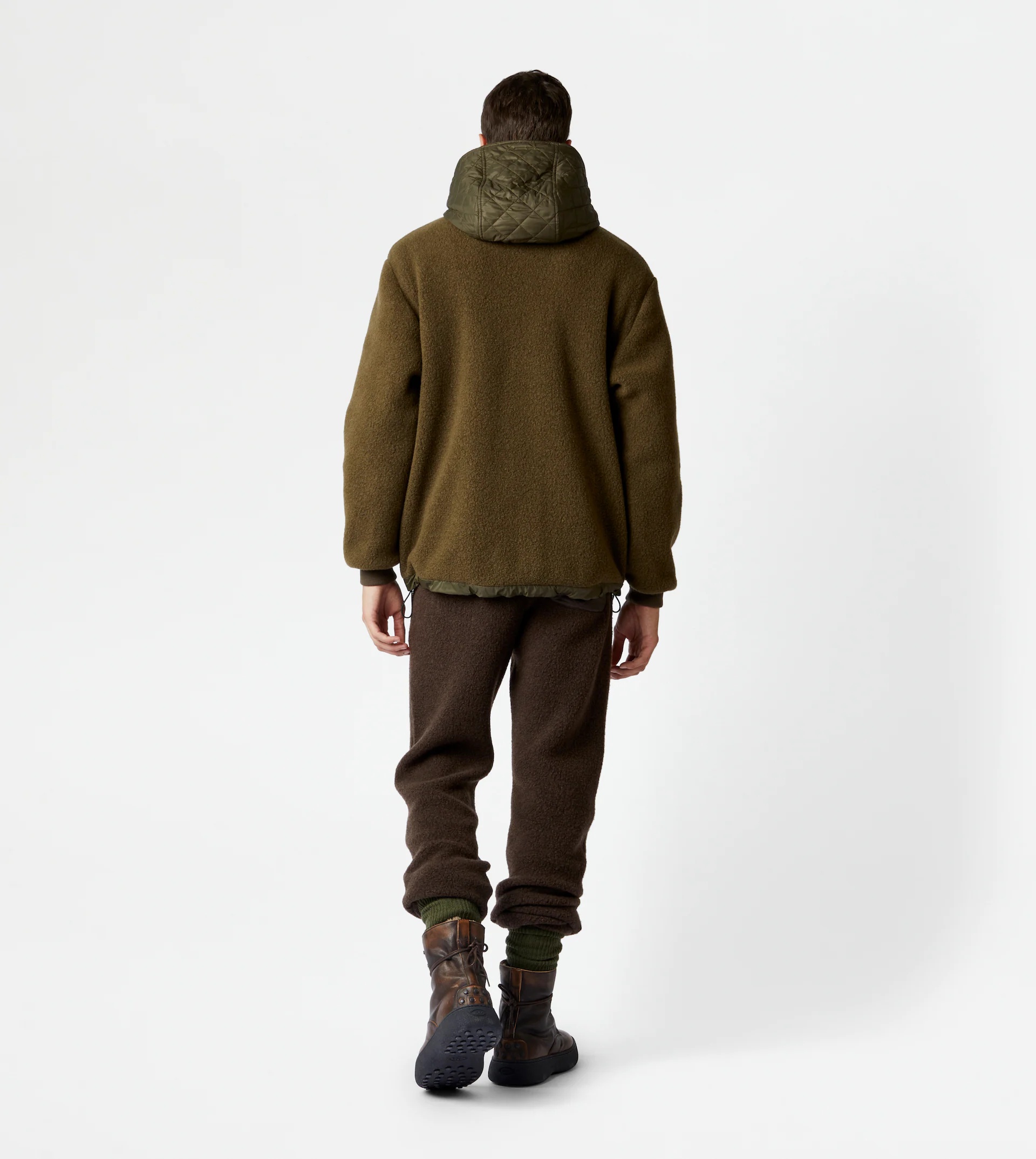 TOD'S CASHMERE BLEND JACKET - GREEN - 3