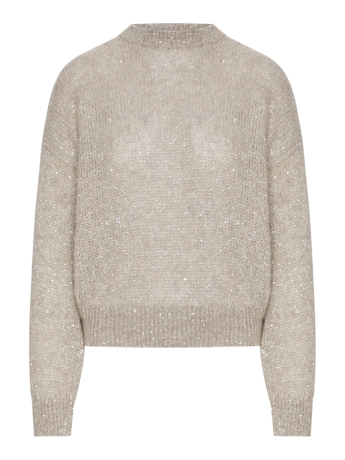 LUREX YARN SWEATER WITH SEQUINS - 1