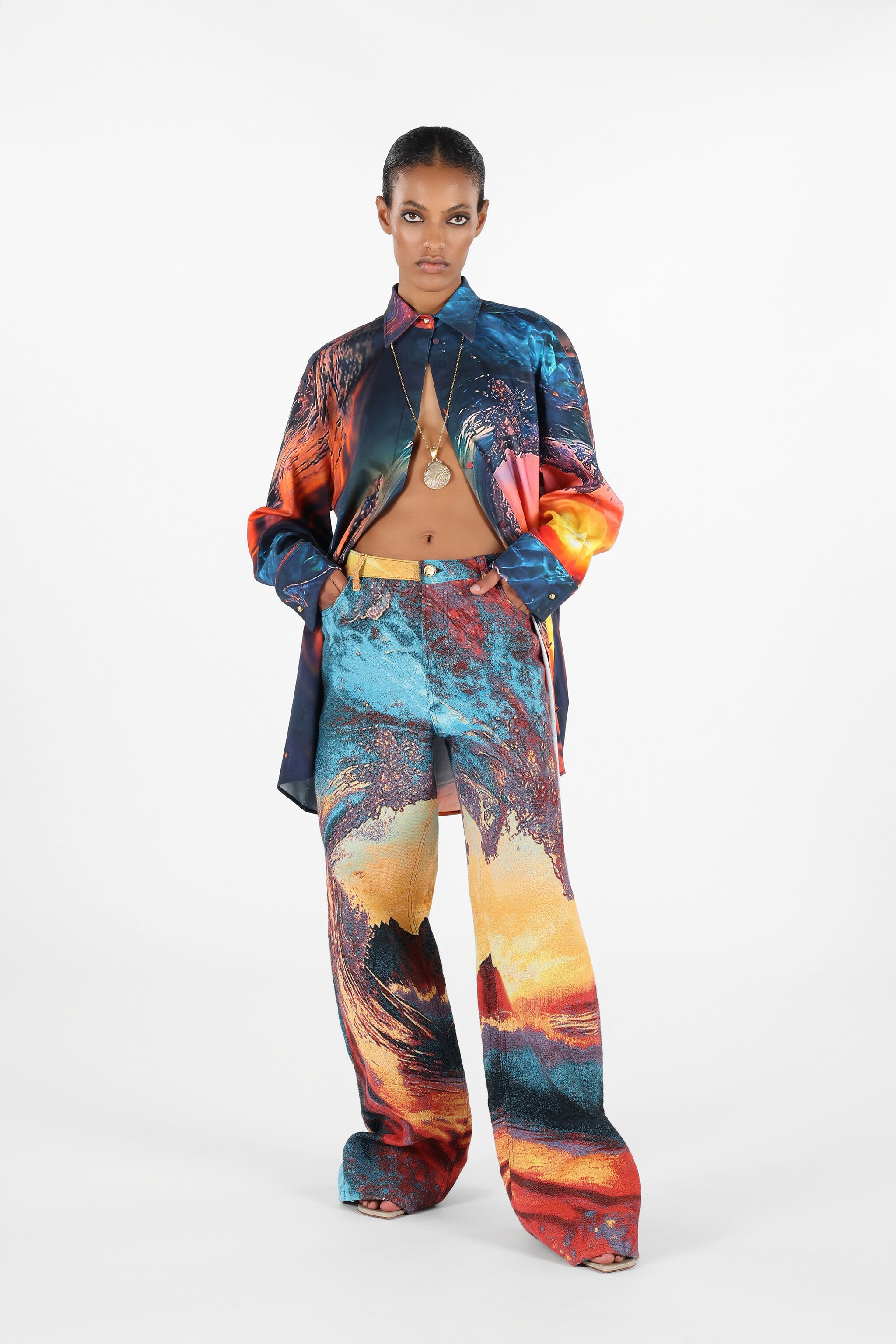 Itaca Print Trousers - 2