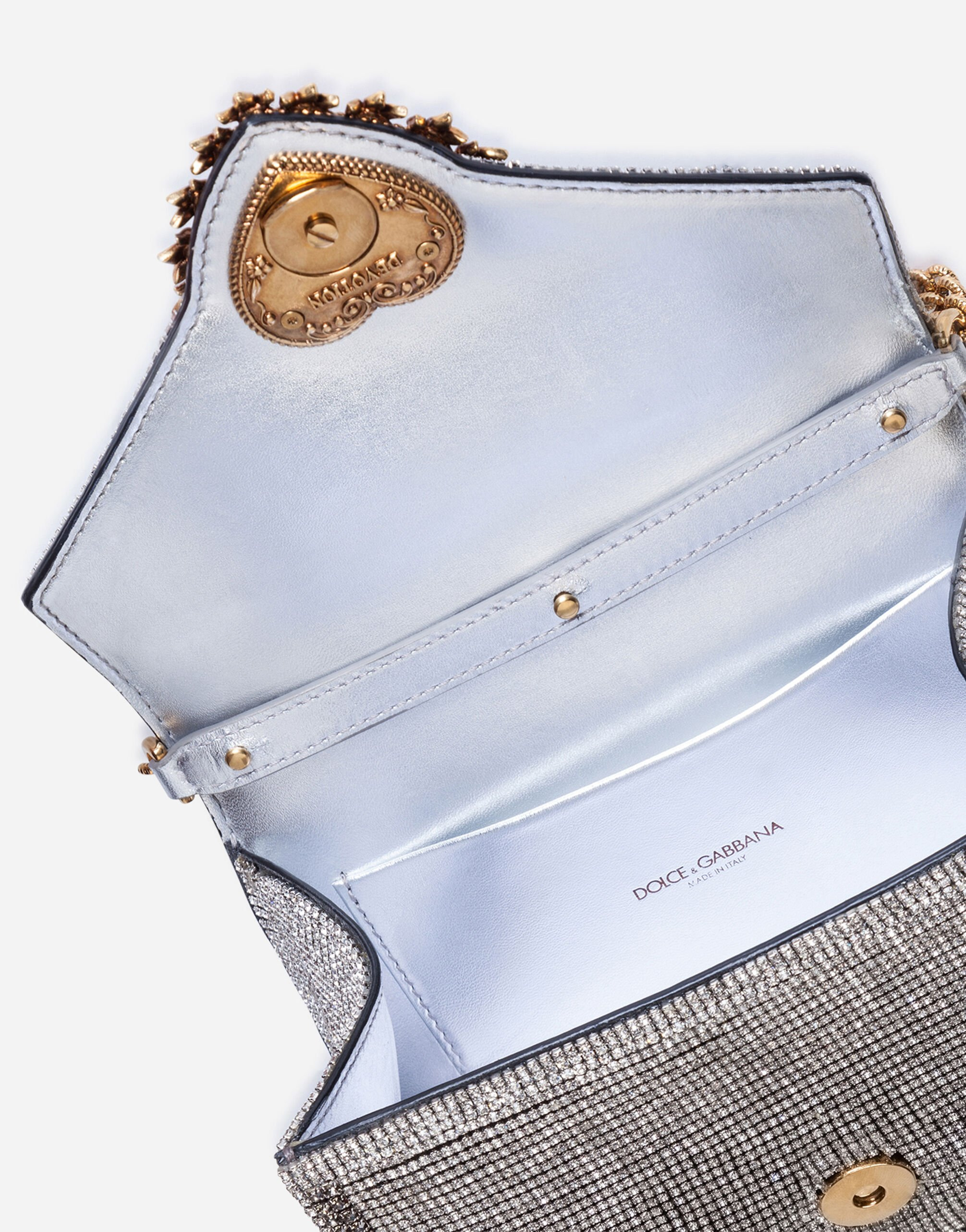Small Devotion bag in mordore nappa leather with rhinestone detailing - 4