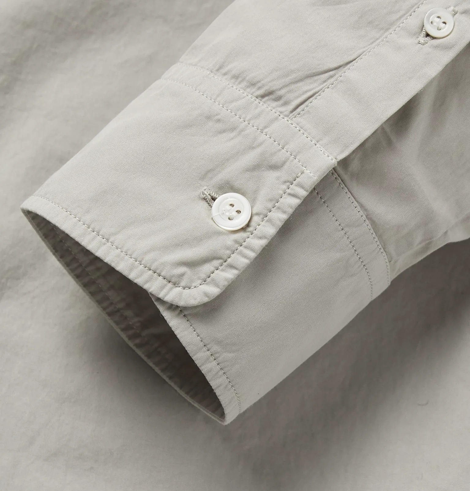 Slim-Fit Garment-Dyed Cotton-Poplin Shirt - 3