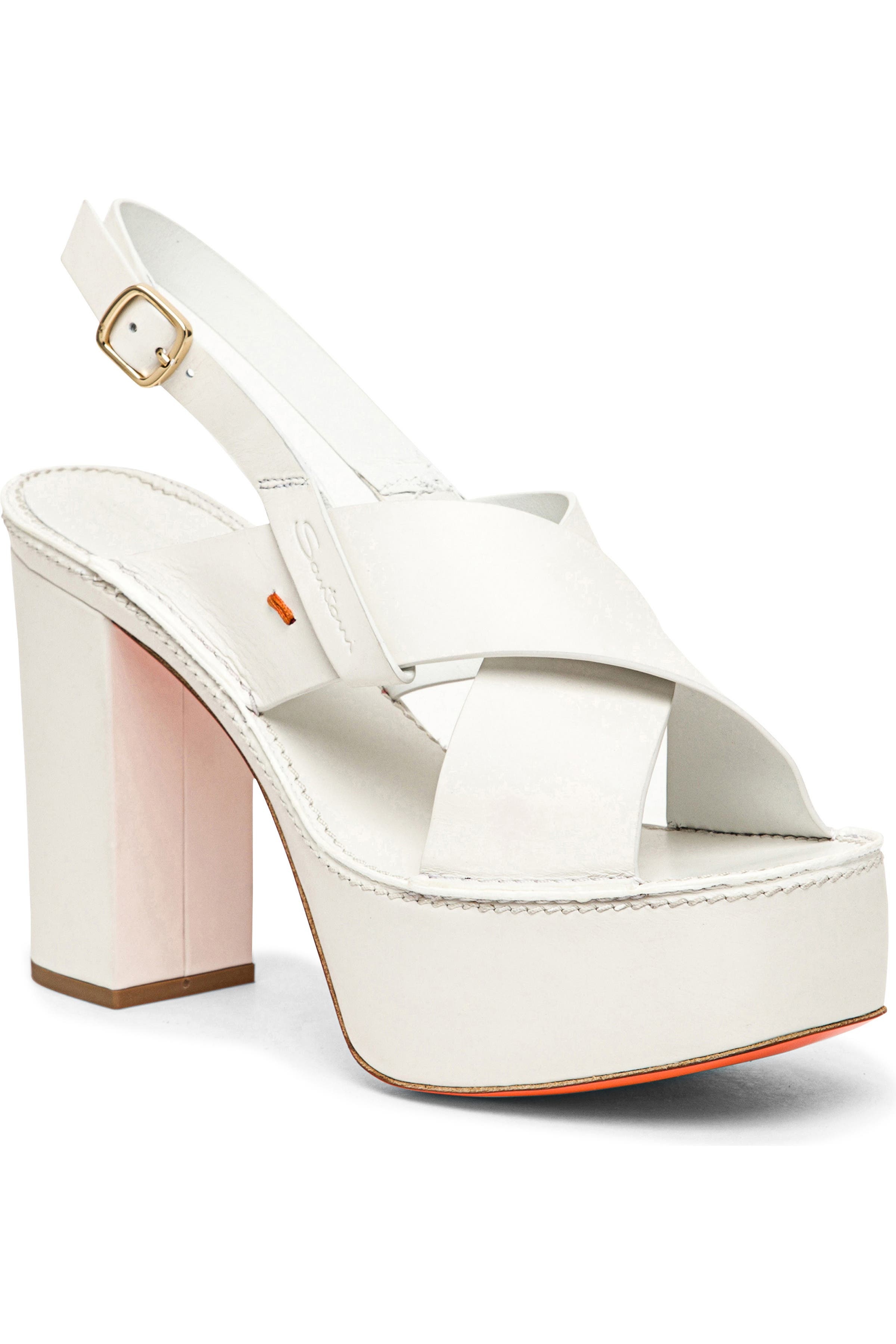 Santoni Women's high-heel sandal in White at Nordstrom - 8