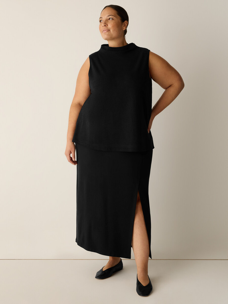 Cross Hatch Stretch Jersey Funnel Neck Tank 6