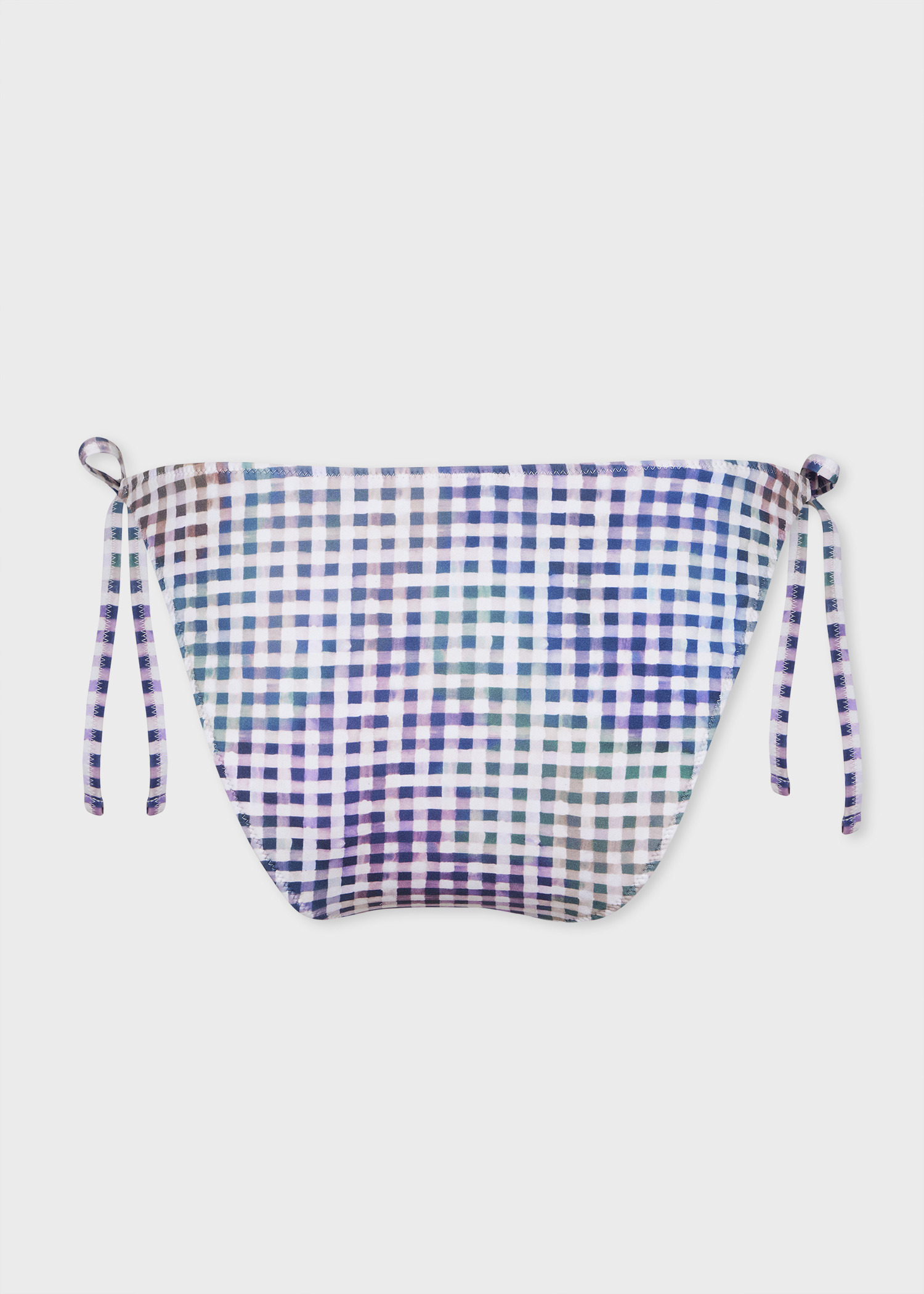 Women's Mauve Check Bikini Bottoms - 2