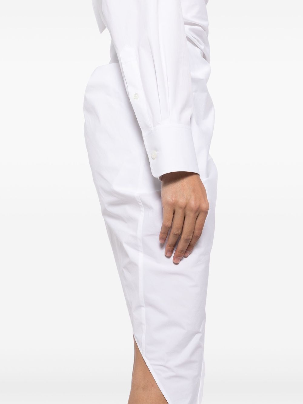 tailored asymmetric midi dress - 5