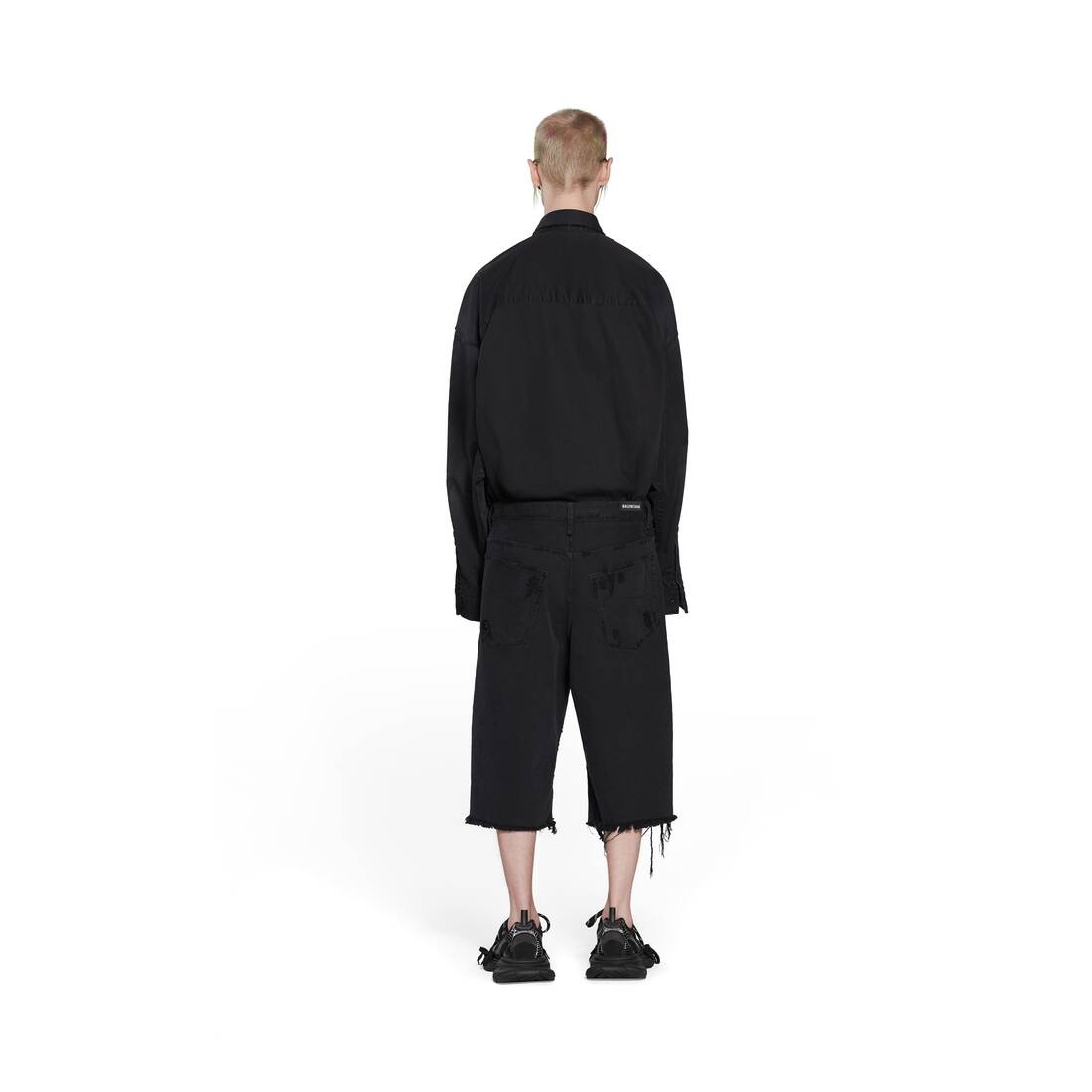 Men's Baggy Shorts in Black - 4