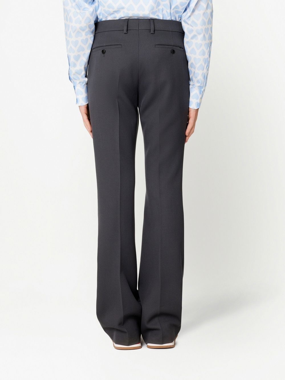 pressed-crease tailored trousers - 4