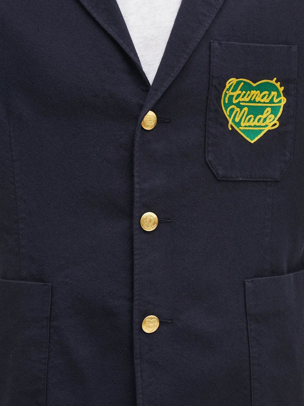 heart-patch button blazer - 5
