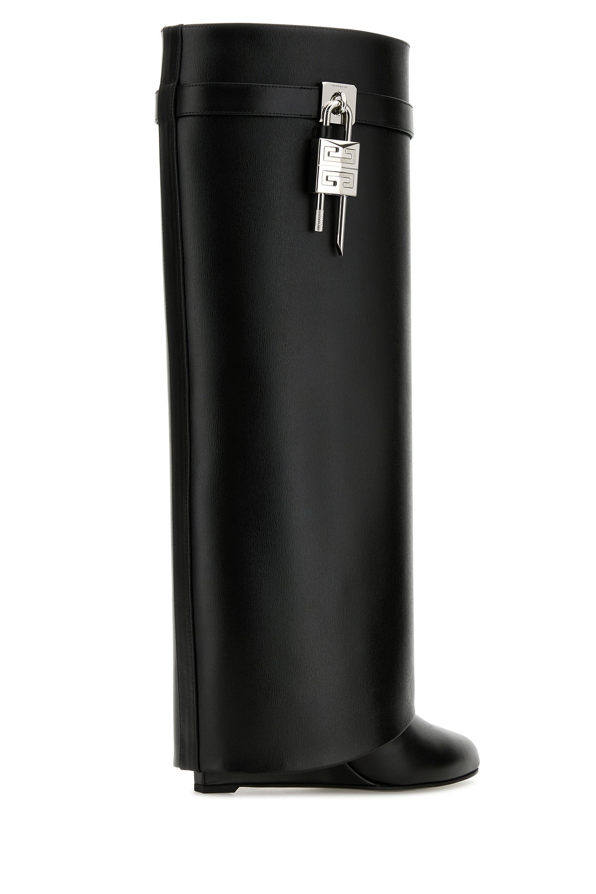 Black leather Shark Lock boots - 3