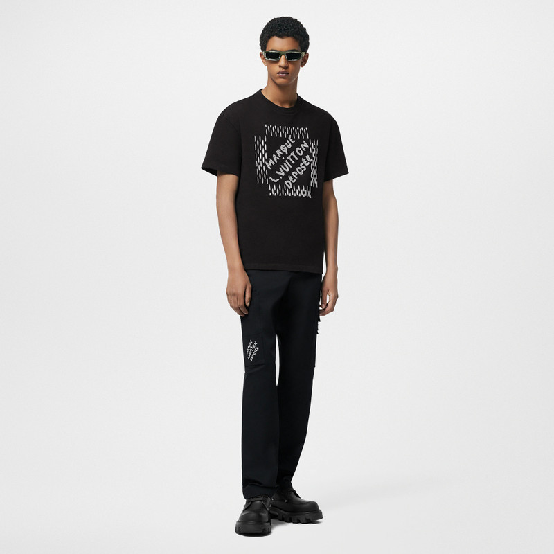 Louis Vuitton Embroidered Signature Cotton T-Shirt outlook