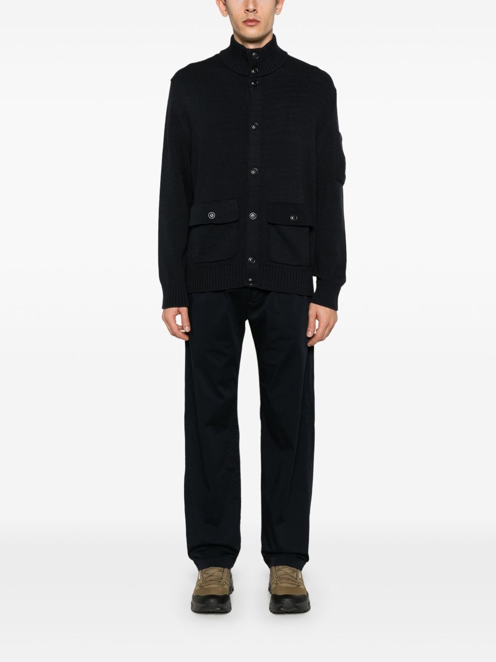 Lens-detail cardigan - 2