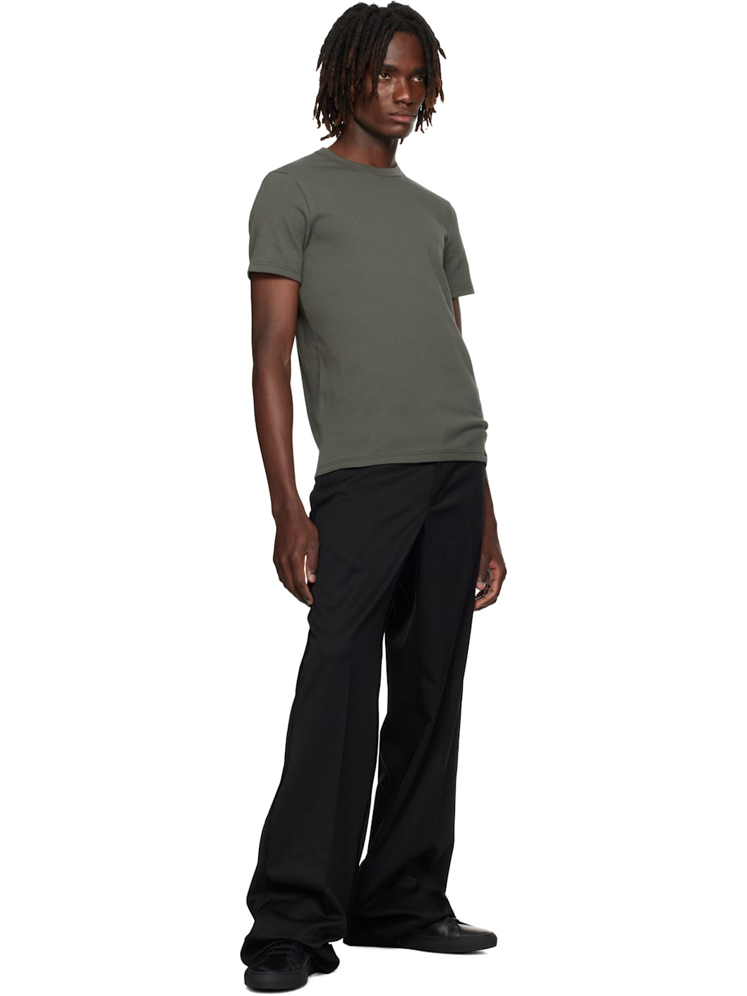 Green Cotton Crewneck T-shirt - 4