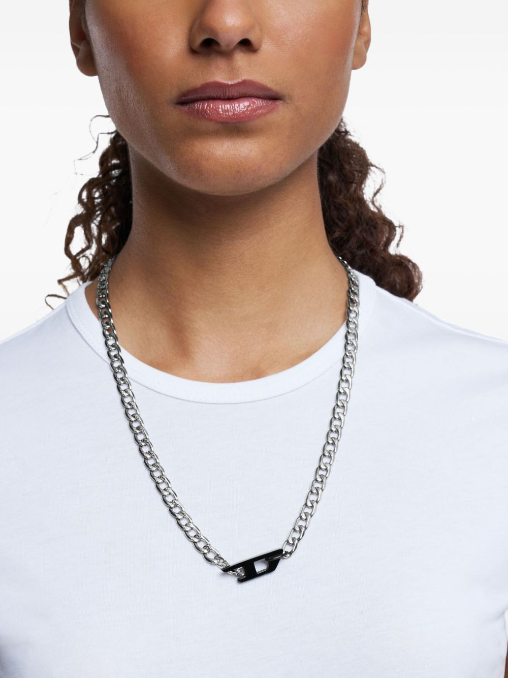 curb-chain steel necklace - 2