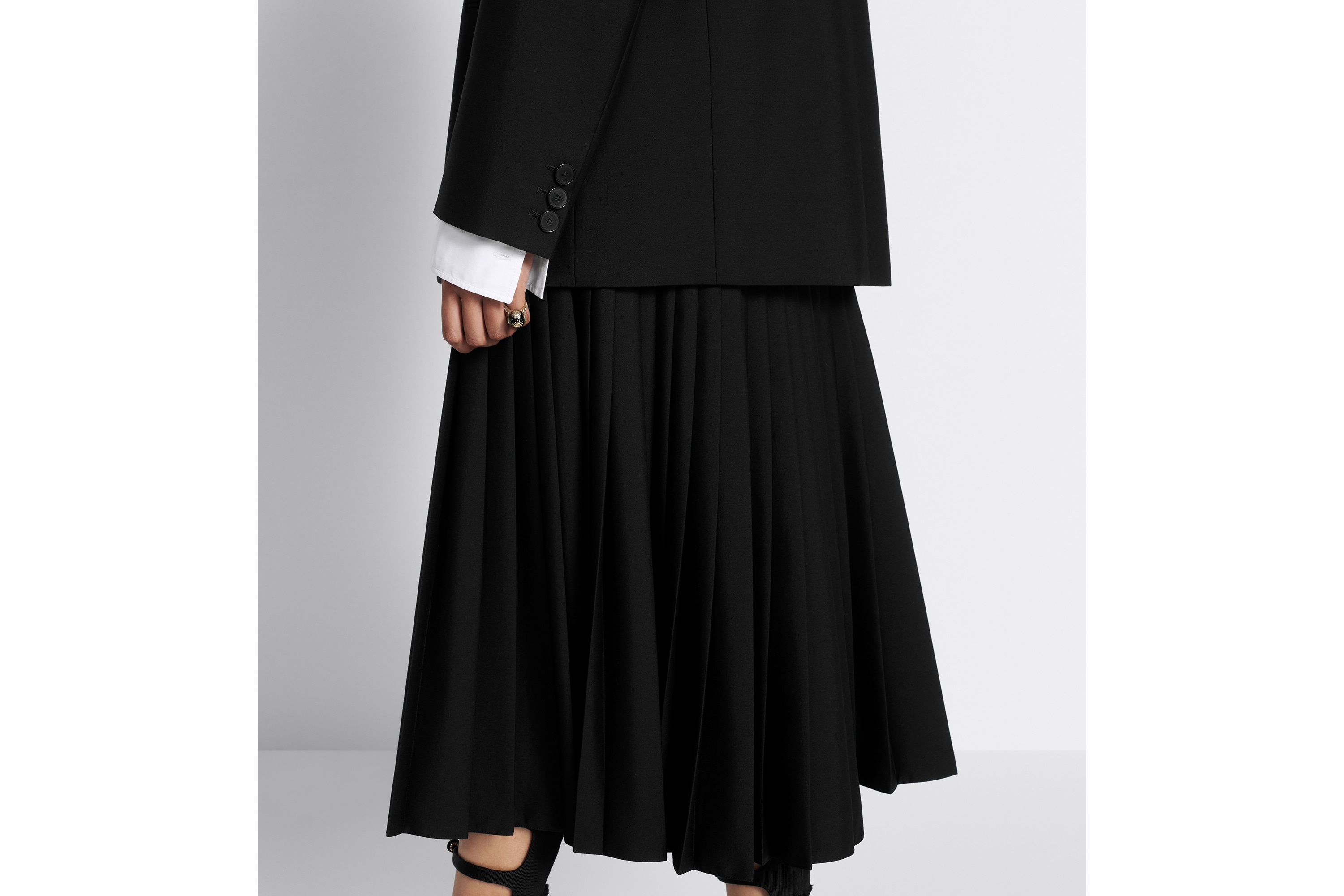 Flared Mid-Length Skirt - 7