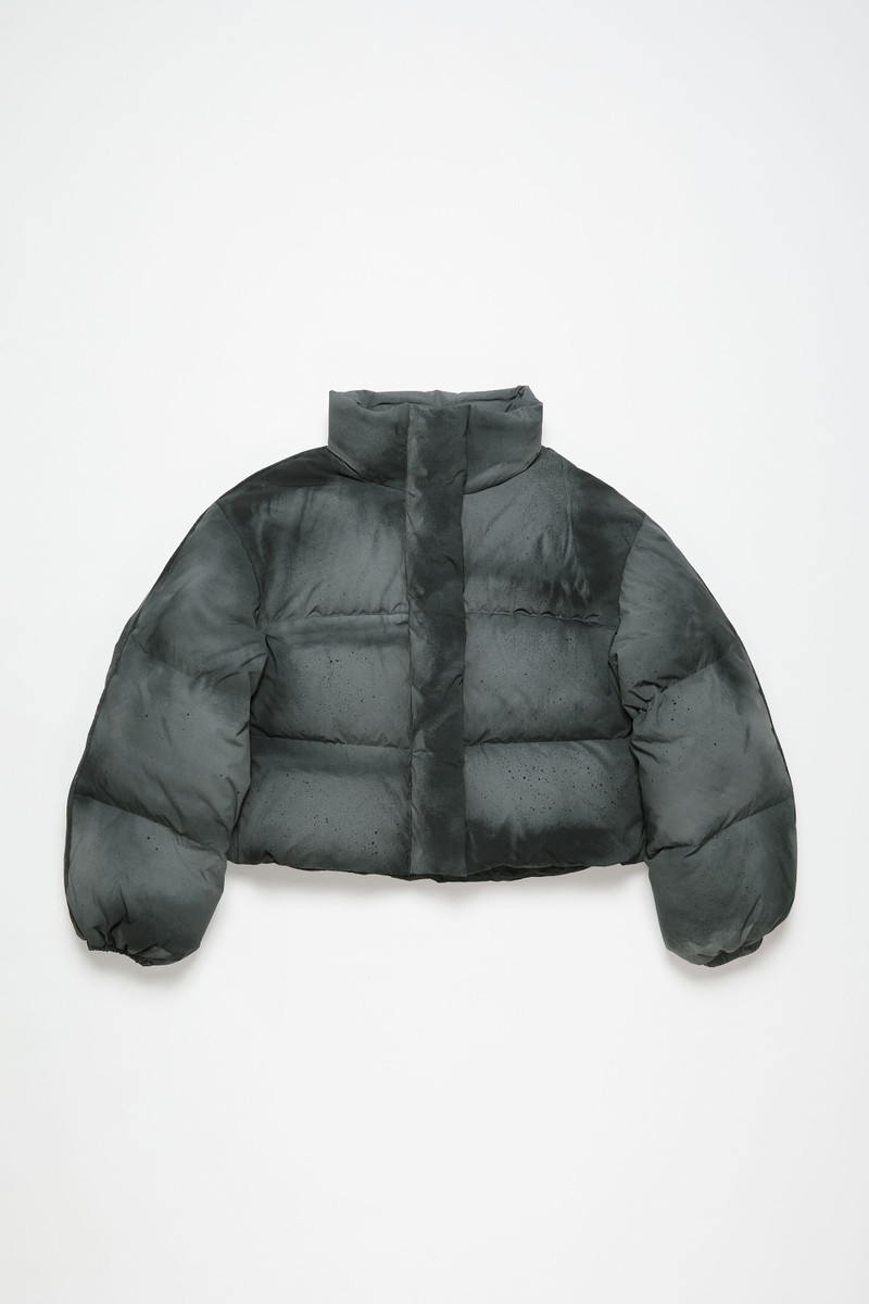 Down puffer jacket - Anthracite/black - 1