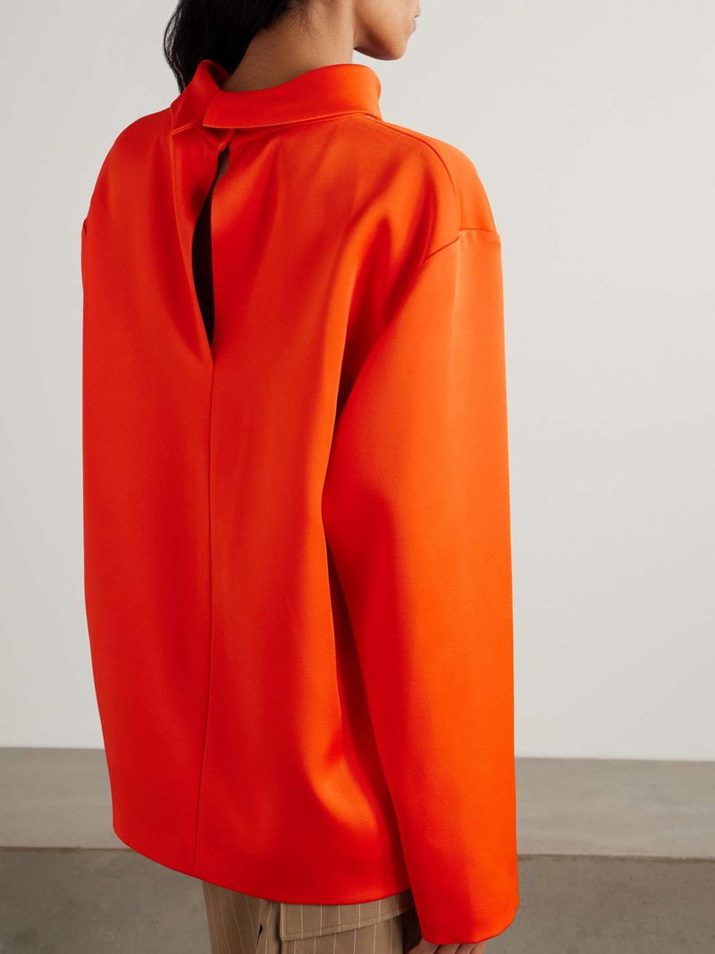 Satin blouse Orange 3