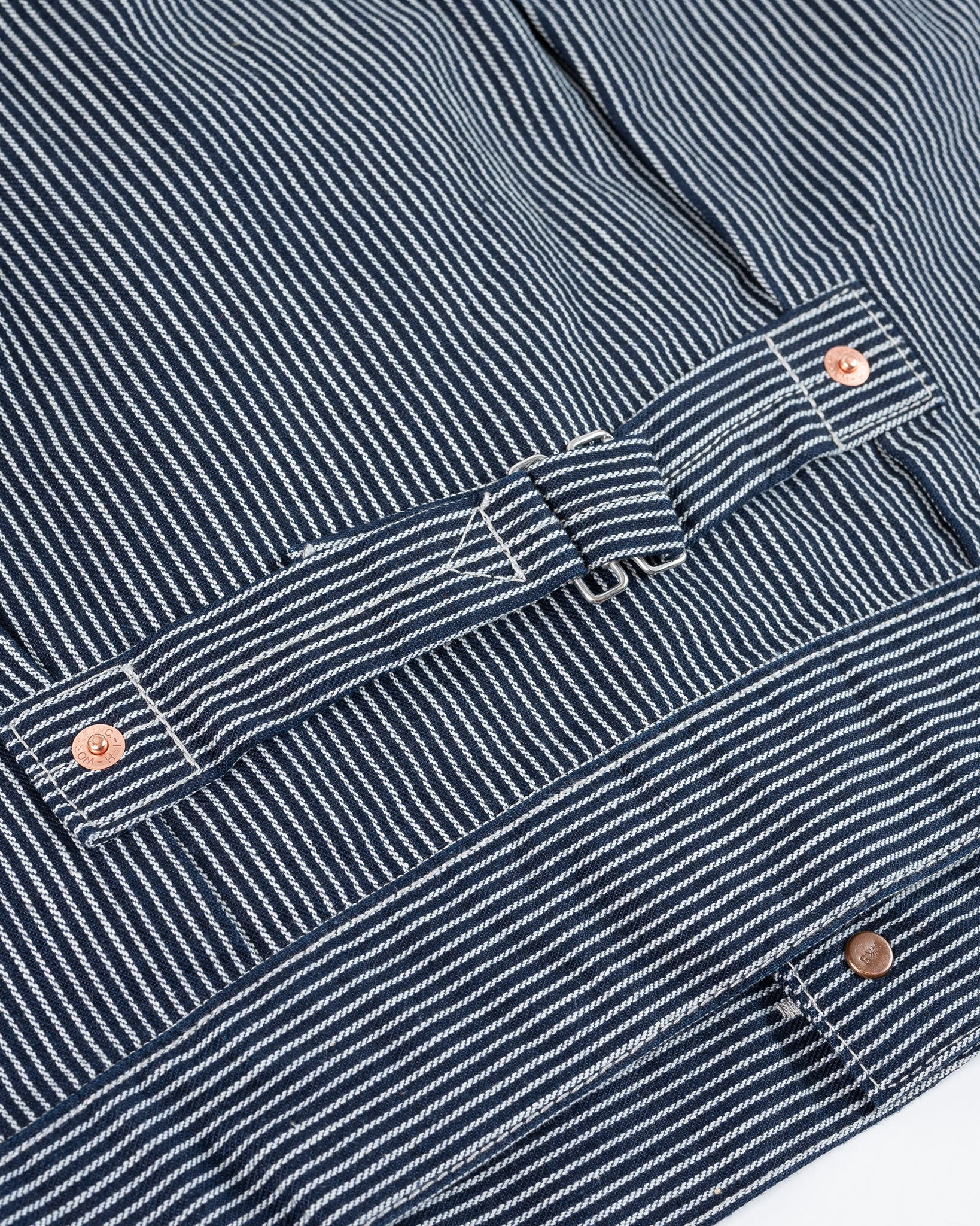 IHJ-141-IND 10.5oz Narrow Stripe Hickory Type I - Indigo - 16