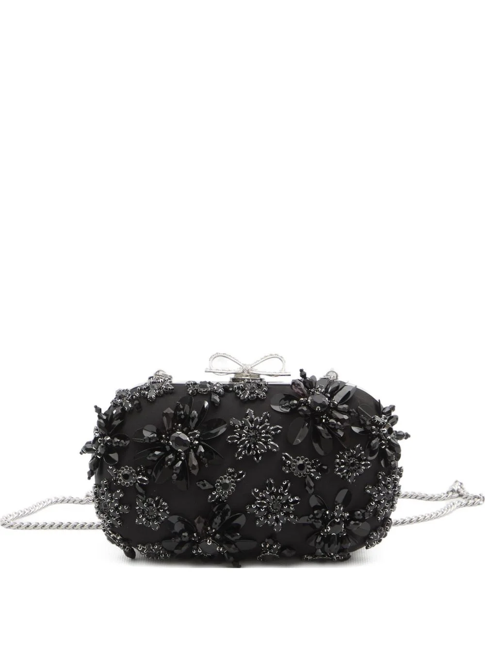 floral crystal clutch bag - 1