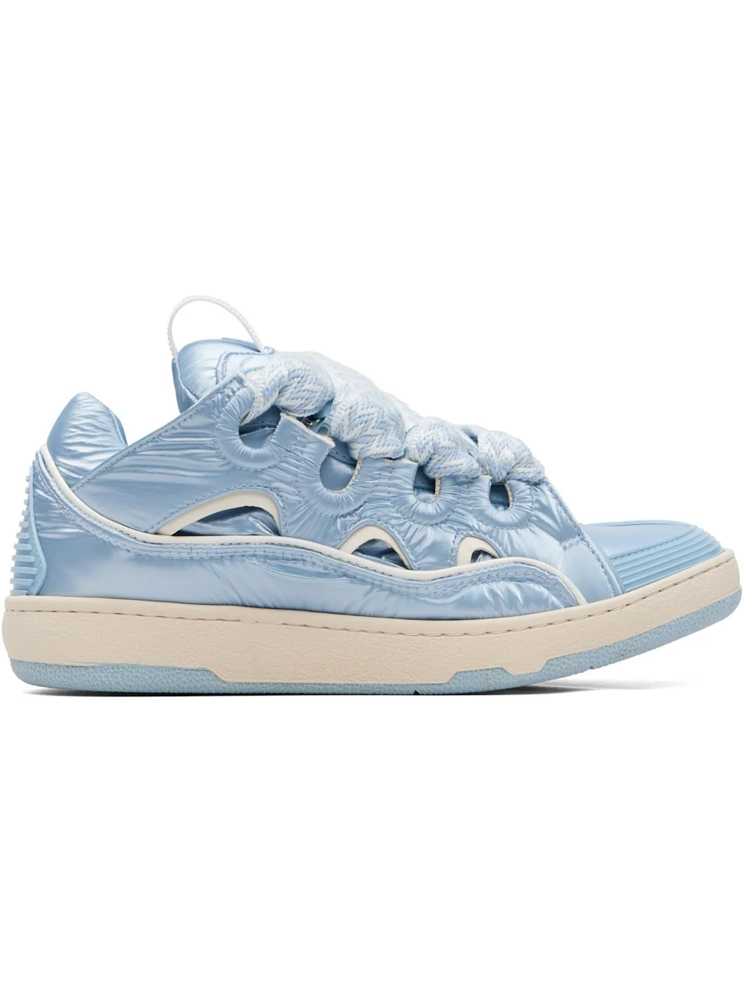 Blue Nylon Curb Sneakers - 1
