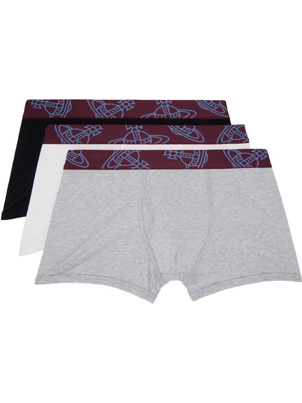 Three-Pack Multicolor Band Boxer Briefs - 1